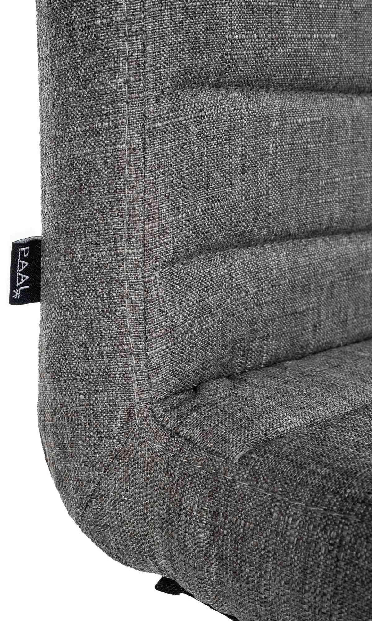 DREHSTUHL 2er Set Stoff grau - Chromfarben/Grau, Textil/Metall (44/81/60cm) - CLP