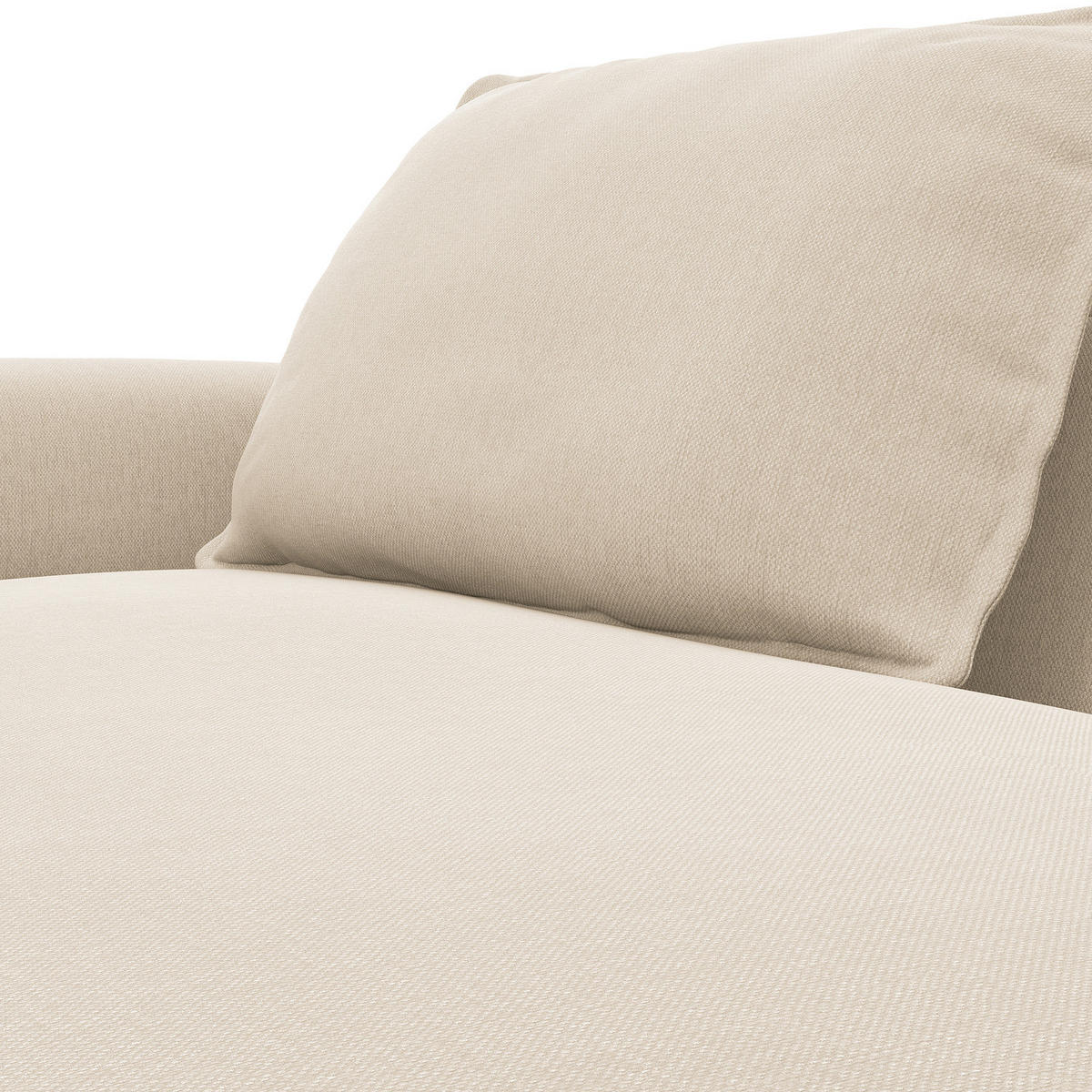 2,5-SITZER SOFA - Beige, Textil (217/82/156cm) - home24