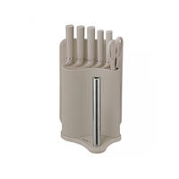 MESSERSET Beige 35/10/35 cm 63937 - Beige, Metall - Klausberg 