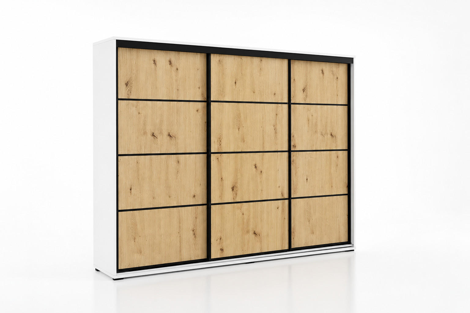 BM-Möbel Schiebetürenschrank Gold 250x245x62 cm