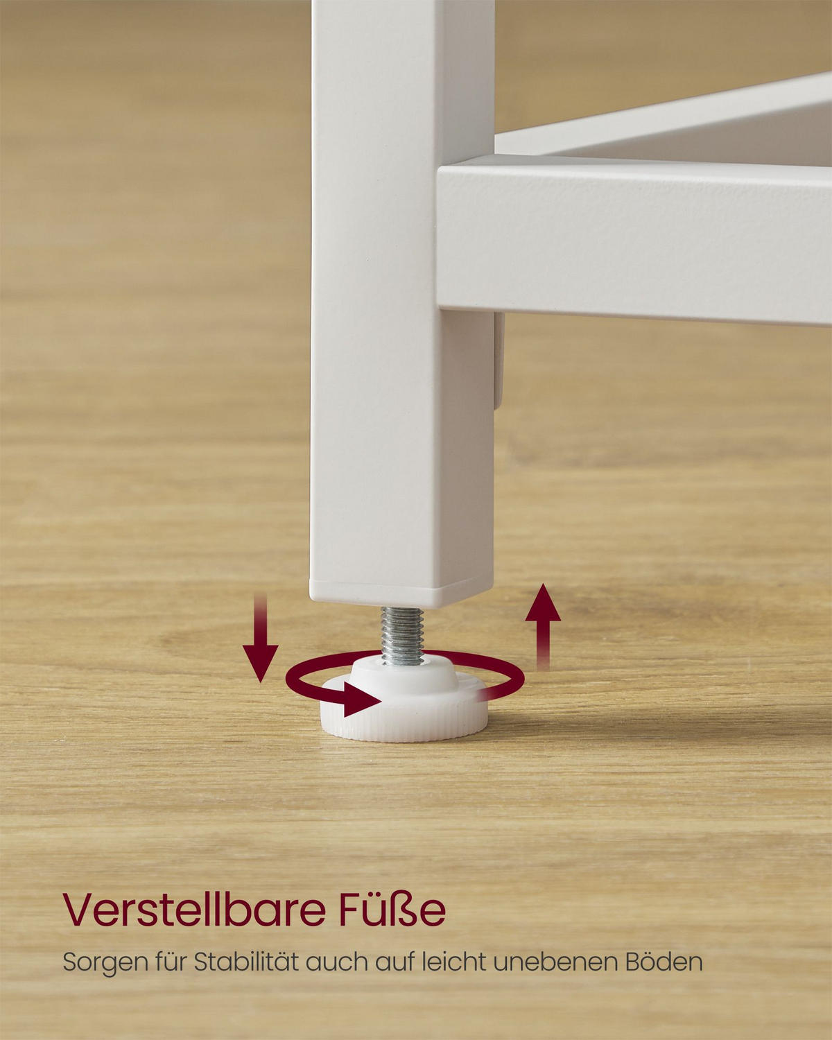 SCHREIBTISCH BEIRUT - Weiß, Holzwerkstoff (50/100/76cm) - Hansiro