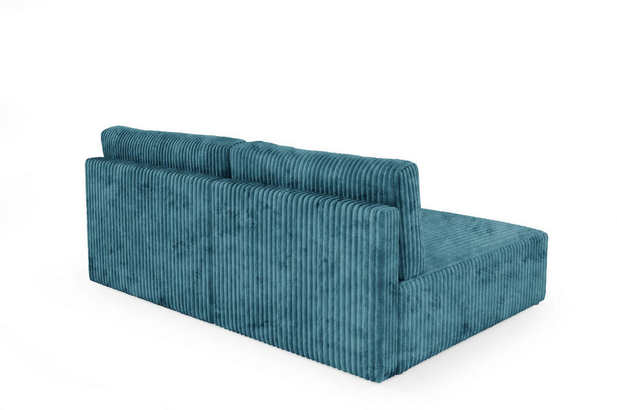 ECKSOFA Natalia Xs - Blau, Holzwerkstoff/Textil (149/210cm) - Fun Möbel