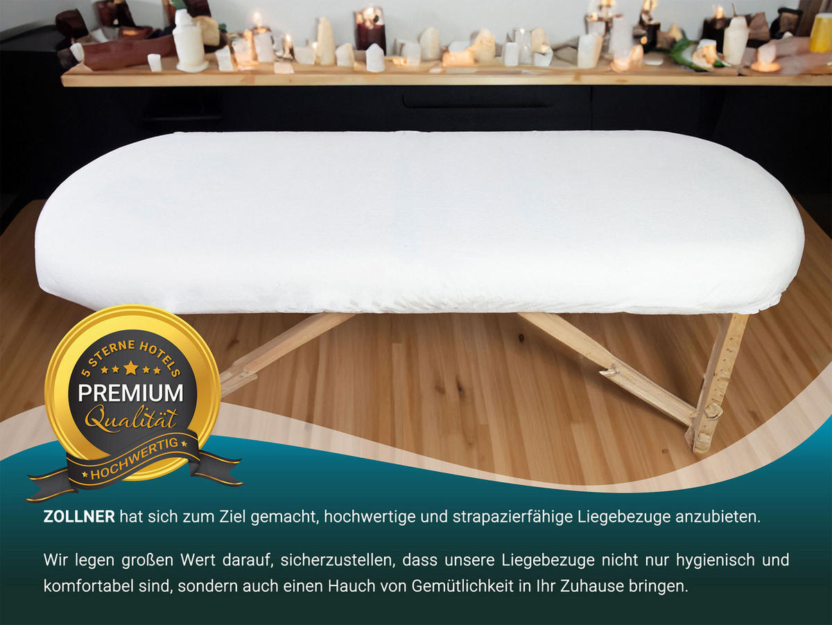 LIEGENBEZUG, 80% Baumwolle, 20% Polyester - Weiß, Naturmaterialien (70/10/200cm) - Zollner
