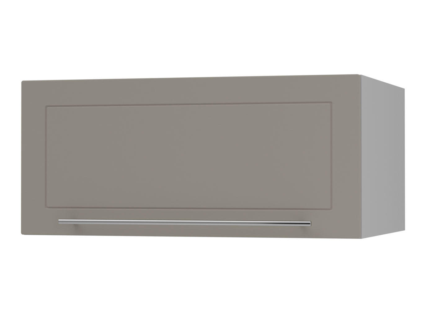 KLAPPHÄNGESCHRANK Kvantum W6B/80 Beige Matt / Grau Matt 80 / 59 / 36cm - Beige/Grau, Holz/Holzwerkstoff (80/36/59cm) - Feldmann-Wohnen