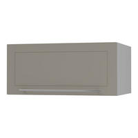 KLAPPHÄNGESCHRANK Kvantum W6B/80 Beige Matt / Grau Matt 80 / 59 / 36cm - Beige/Grau, Holz/Holzwerkstoff (80/36/59cm) - Feldmann-Wohnen