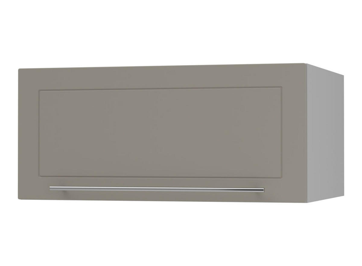 KLAPPHÄNGESCHRANK Kvantum W6B/80 Beige Matt / Grau Matt 80 / 59 / 36cm - Beige/Grau, Holz/Holzwerkstoff (80/36/59cm) - Feldmann-Wohnen