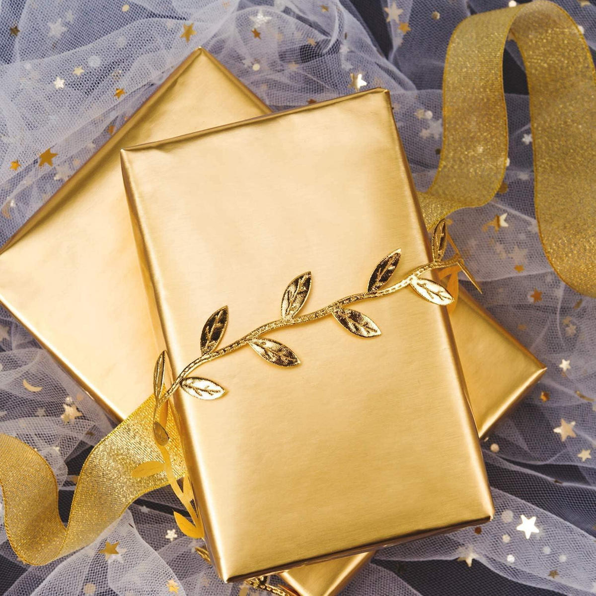 GESCHENKPAPIER Gold Matt 44 cm x 10 m - Goldfarben, Papier (4/44/4cm)