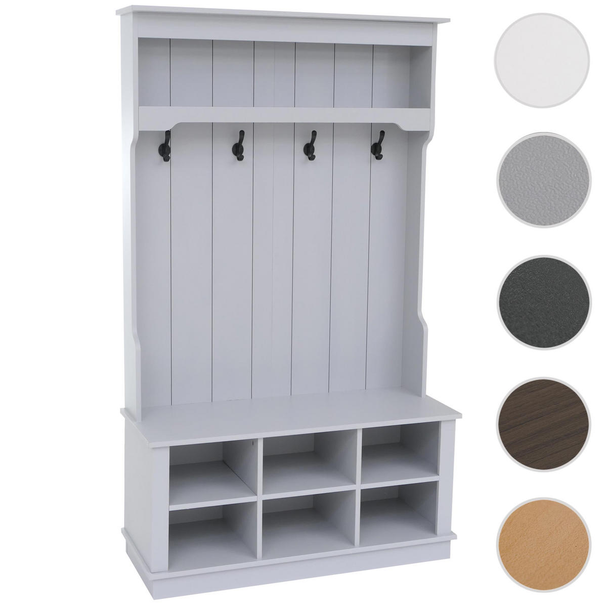 GARDEROBE Hellgrau - Hellgrau, Holz (100/170/39cm) - MCW