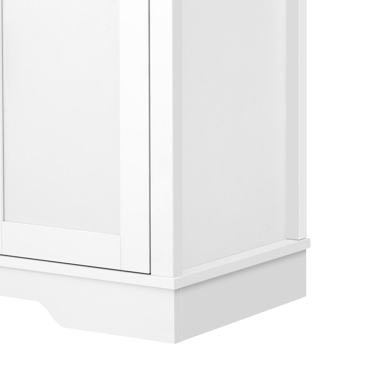 KÜCHENINSEL aus MDF 115x40x87 cm Weiß mit Schublade & Stauraum - Weiß, Holzwerkstoff (40/87/115cm) - Modfu