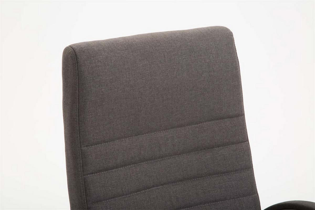 BÜROSTUHL Vallon, Stoff Dunkelgrau - Dunkelgrau, Textil/Metall (60/118/68cm) - TPFLiving