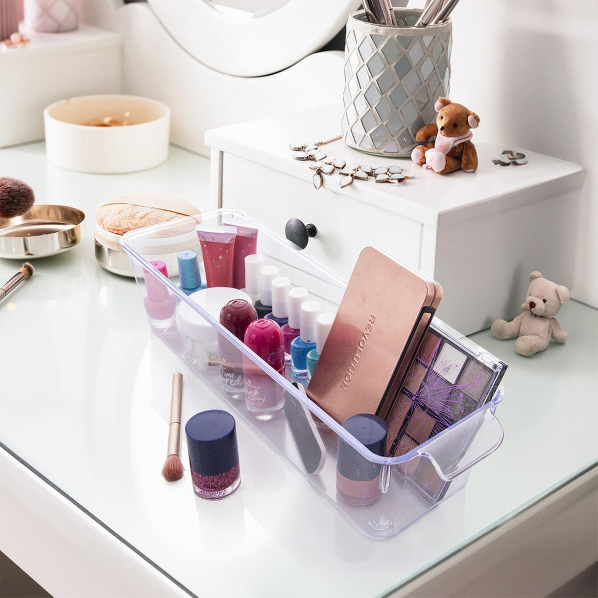 KÜHLSCHRANK-ORGANIZER 32,5 x 10 x 7,5 cm - Transparent, Kunststoff (32/7.5/10cm) - Orion 