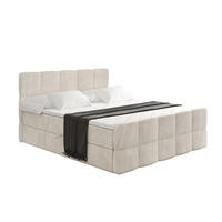 BOXBETT mit Matratze H4 und Lattenrost - LIRO-Z - 160x200 - Beige Casablanca - Beige, Holzwerkstoff (160/200cm) - ALTDECOR