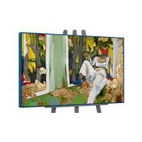 GEMÄLDE Inspiration Schattenfugenrahmen Blau 120x80 cm - Blau, Holz (120/80cm) - YS-art gallery