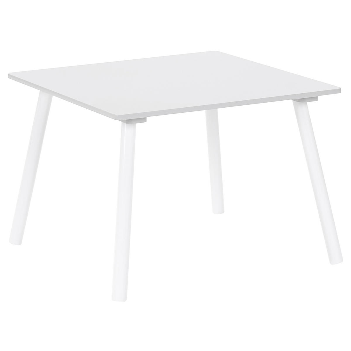 KINDERTISCH mit Stühlen Weiß Mimili - Dunkelgrau/Weiß, Holz/Holzwerkstoff (60/43/60cm) - Beliani