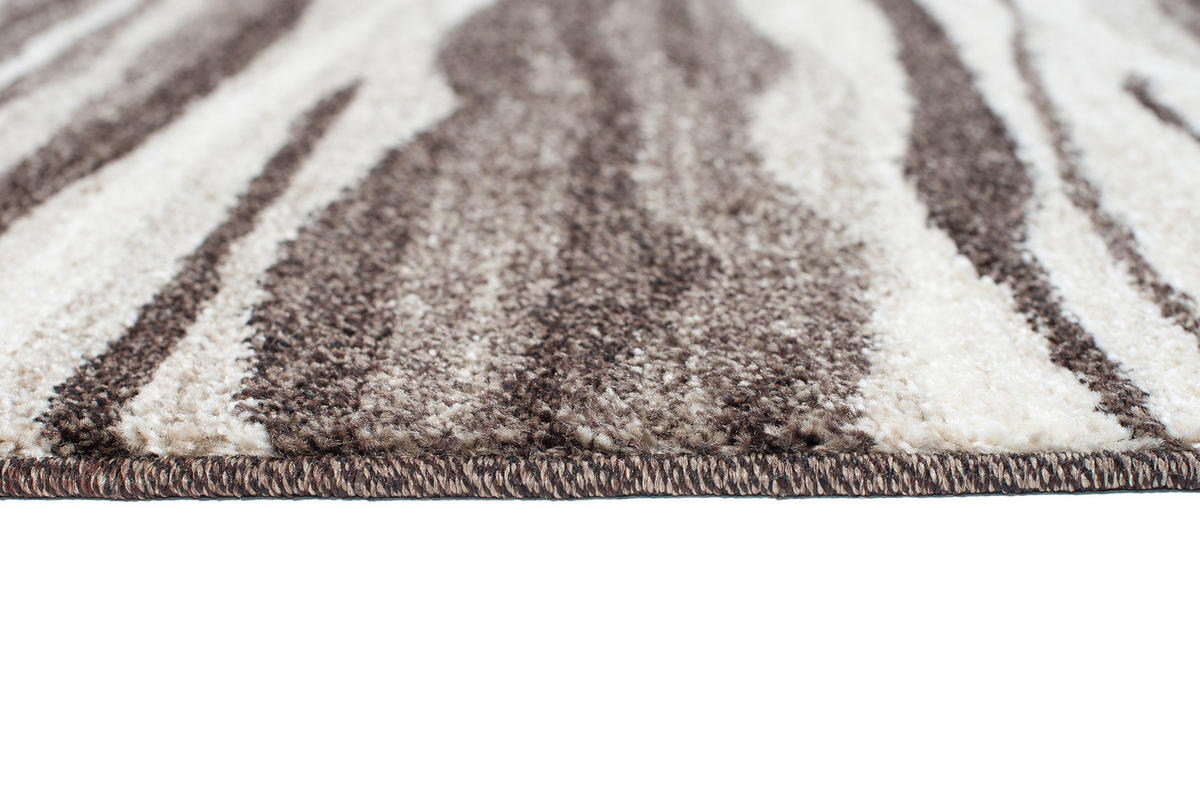 TEPPICHLÄUFER SARI hellbraun abstrakt 100/150 cm - Hellbraun, Textil (100/150cm) - Tapiso