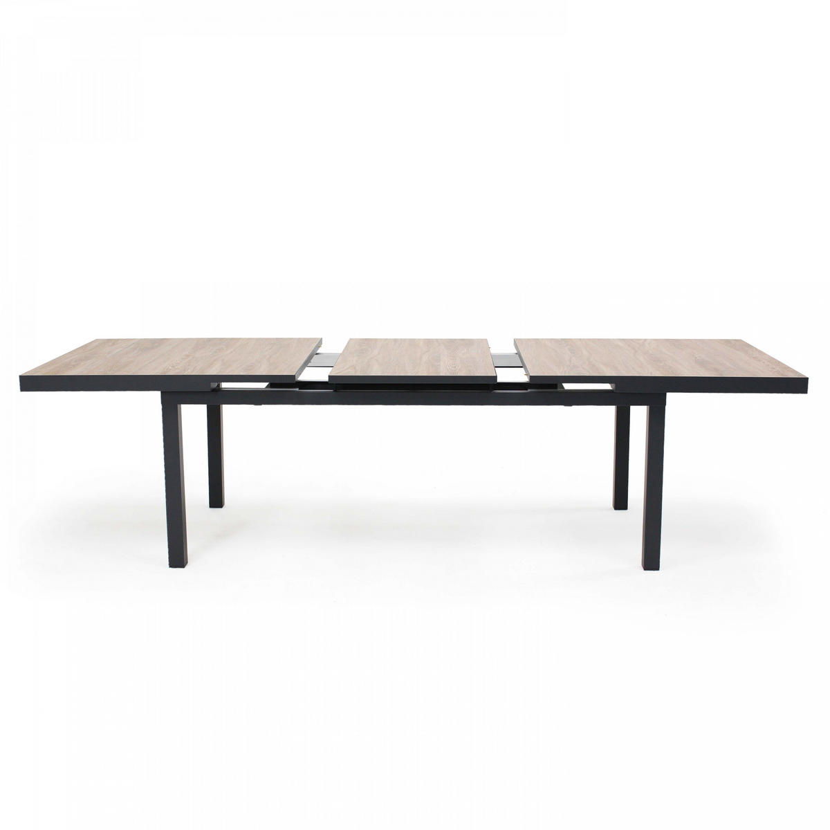 GARTENTISCH ., Braun/Grau - Grau, Metall (260/100/75cm) - Oviala