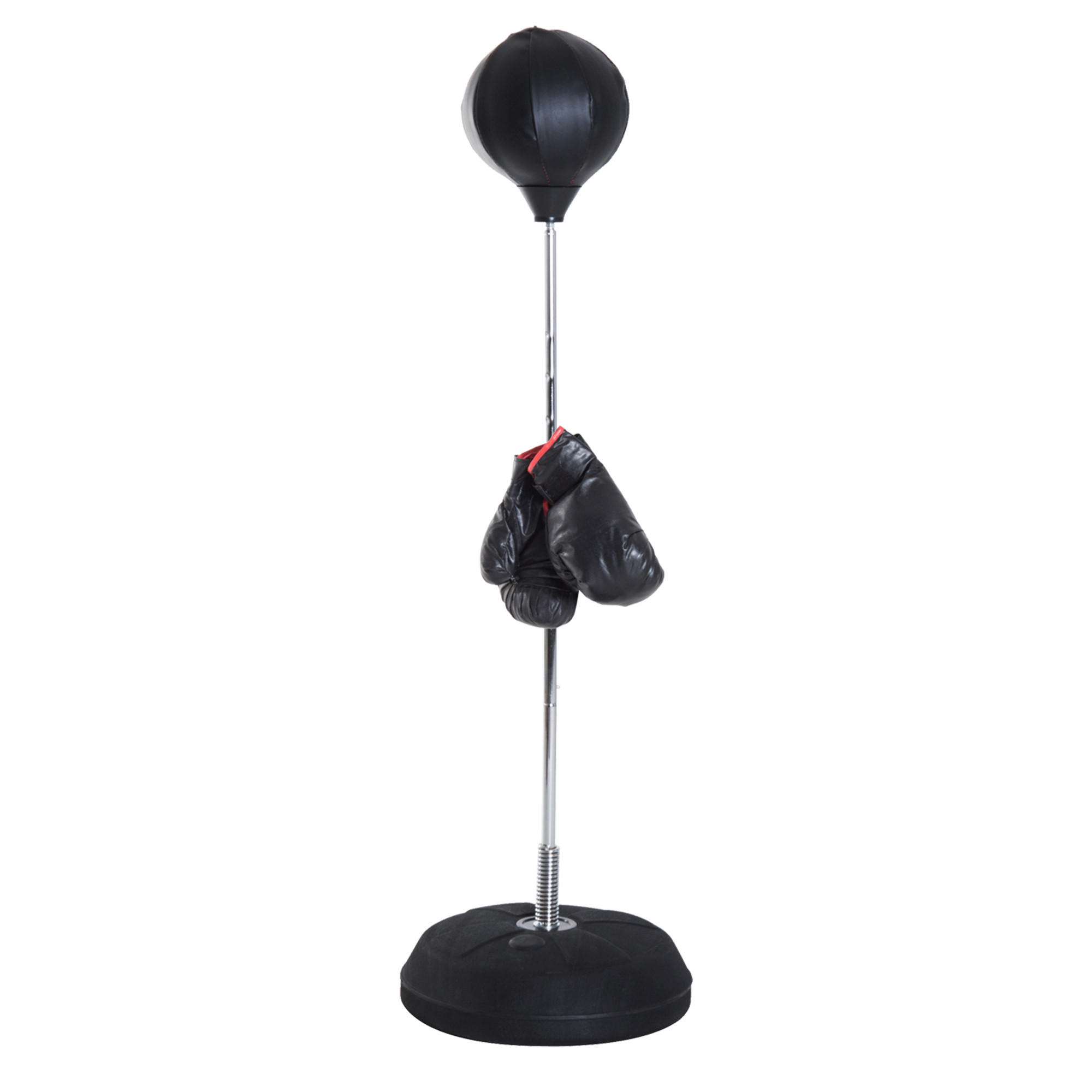 BOXSACK, Kunststoff, Schwarz, 43L x 43B x 144H cm - Schwarz, Kunststoff (43/43cm) - HOMCOM
