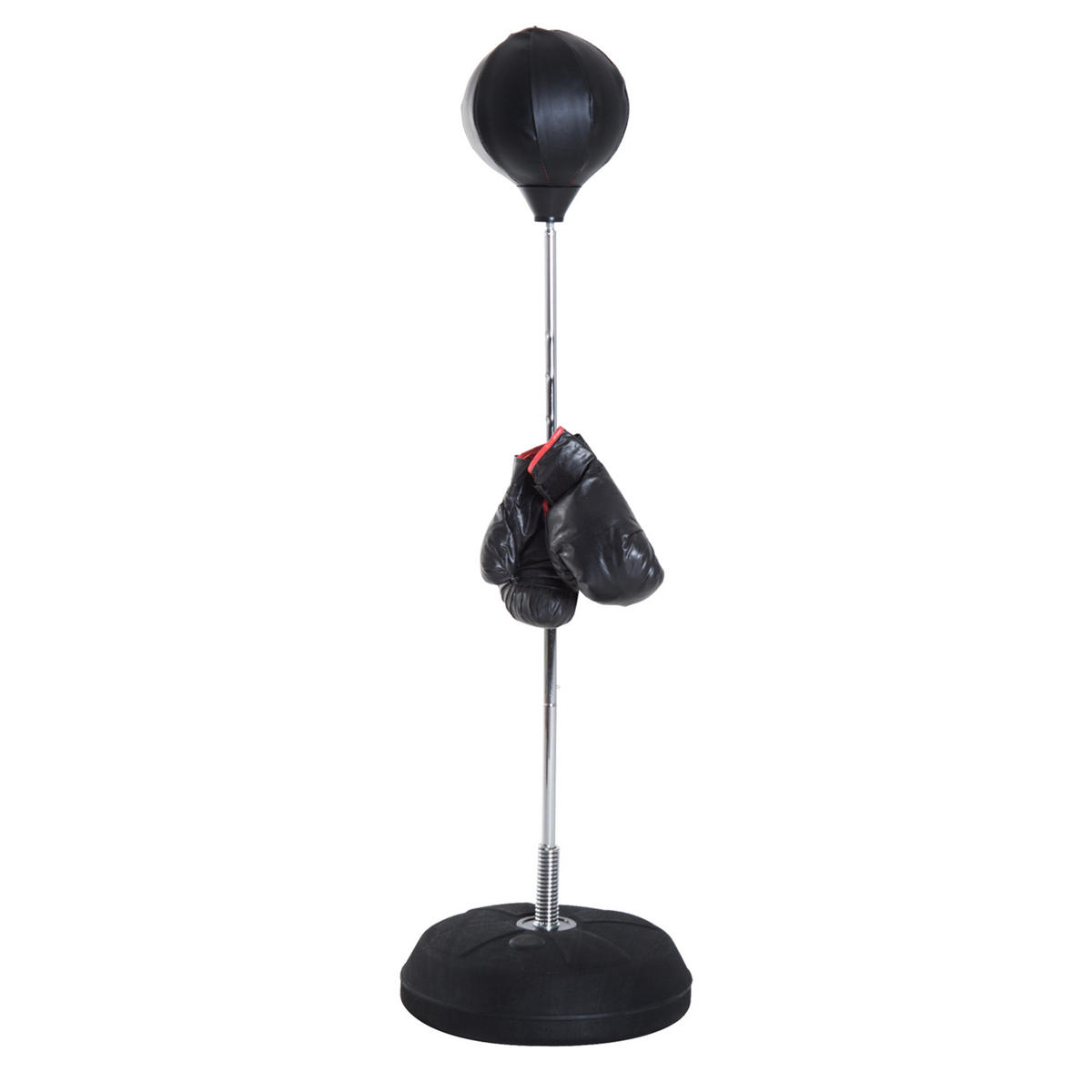 BOXSACK, Kunststoff, Schwarz, 43L x 43B x 144H cm - Schwarz, Kunststoff (43/43cm) - HOMCOM