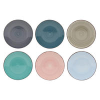 FRÜHSTÜCKTELLER / Dessertteller Barbados ø 20 cm - 6 Stück - Multicolor, Keramik (2/2/20cm) - Studio Tavola