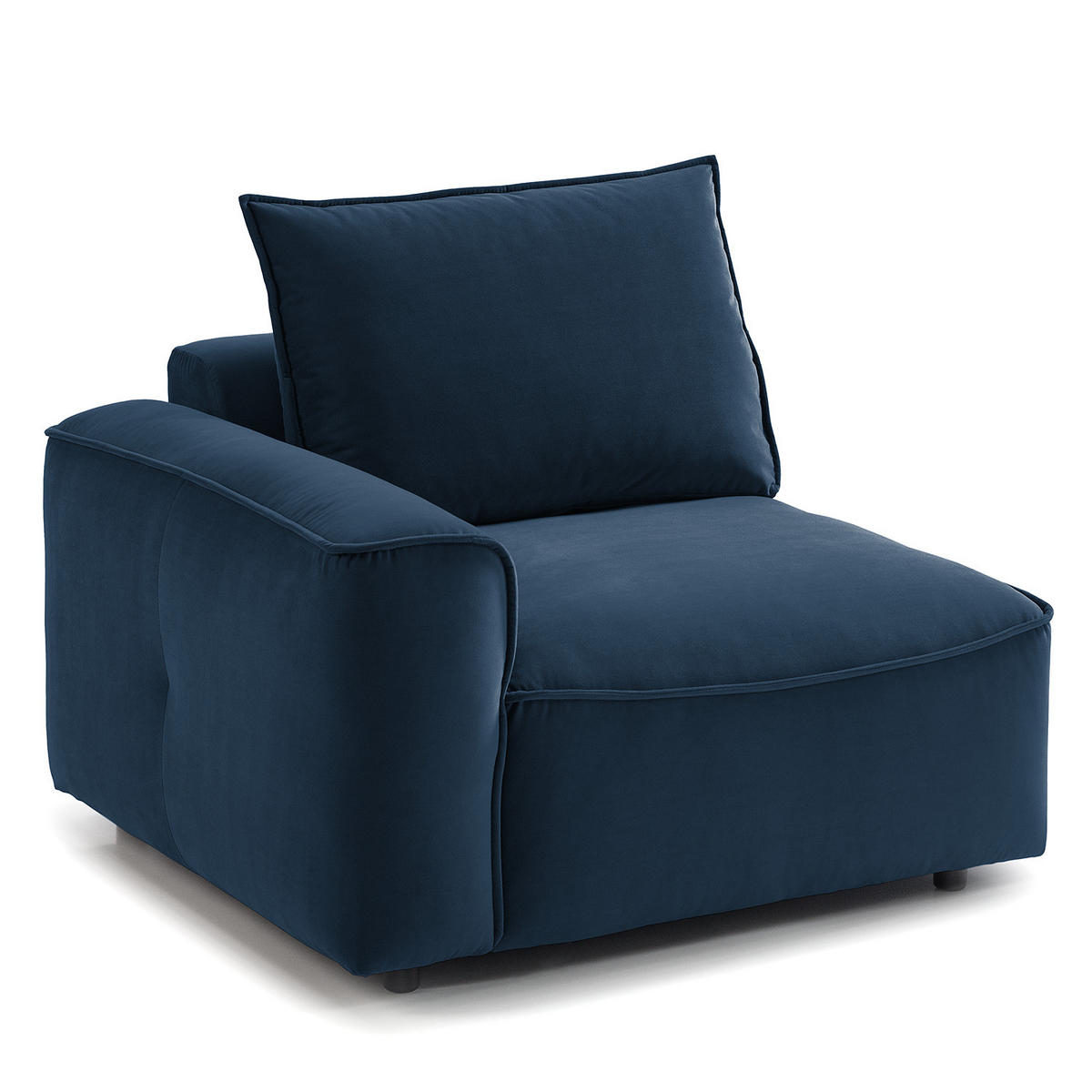 MODULSESSEL - Dunkelgrau, Holz/Textil (104/82/99cm) - home24