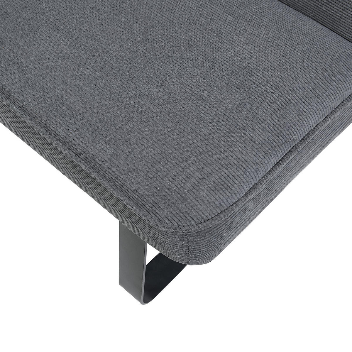 SITZBANK EMILIA - Grau, Metall (156/88/65cm) - DUBI Möbel