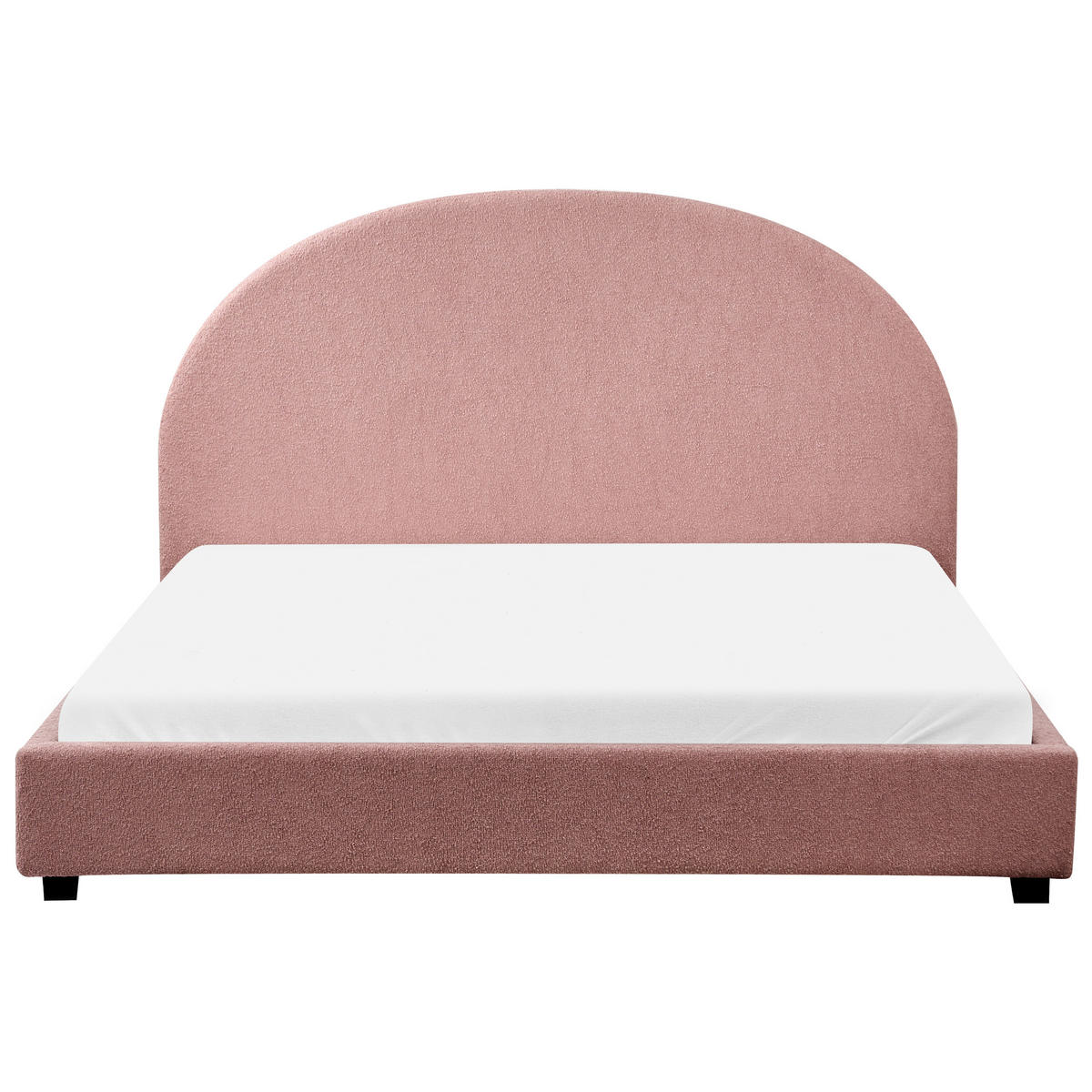 WASSERBETT 160/200 cm Pastellrosa Vaucluse - Pink, Textil (160/200cm) - Beliani