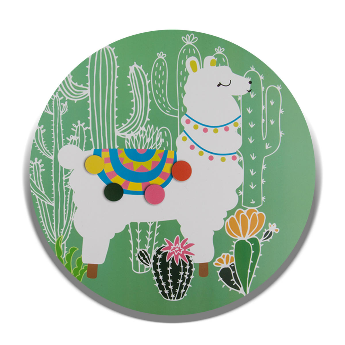 PLATZSET Lama Platzdeckchen Tischset Grün - Grün, Kunststoff (43/28/28cm) - TiborTex