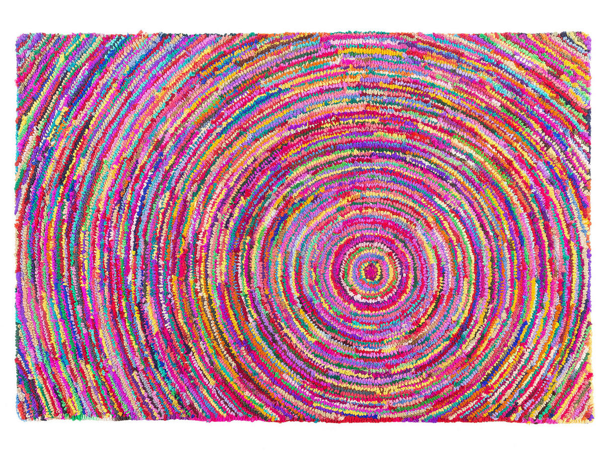 KURZFLOR-TEPPICH Malatya 200/140 cm - Multicolor, Kunststoff (140/200cm) - Beliani