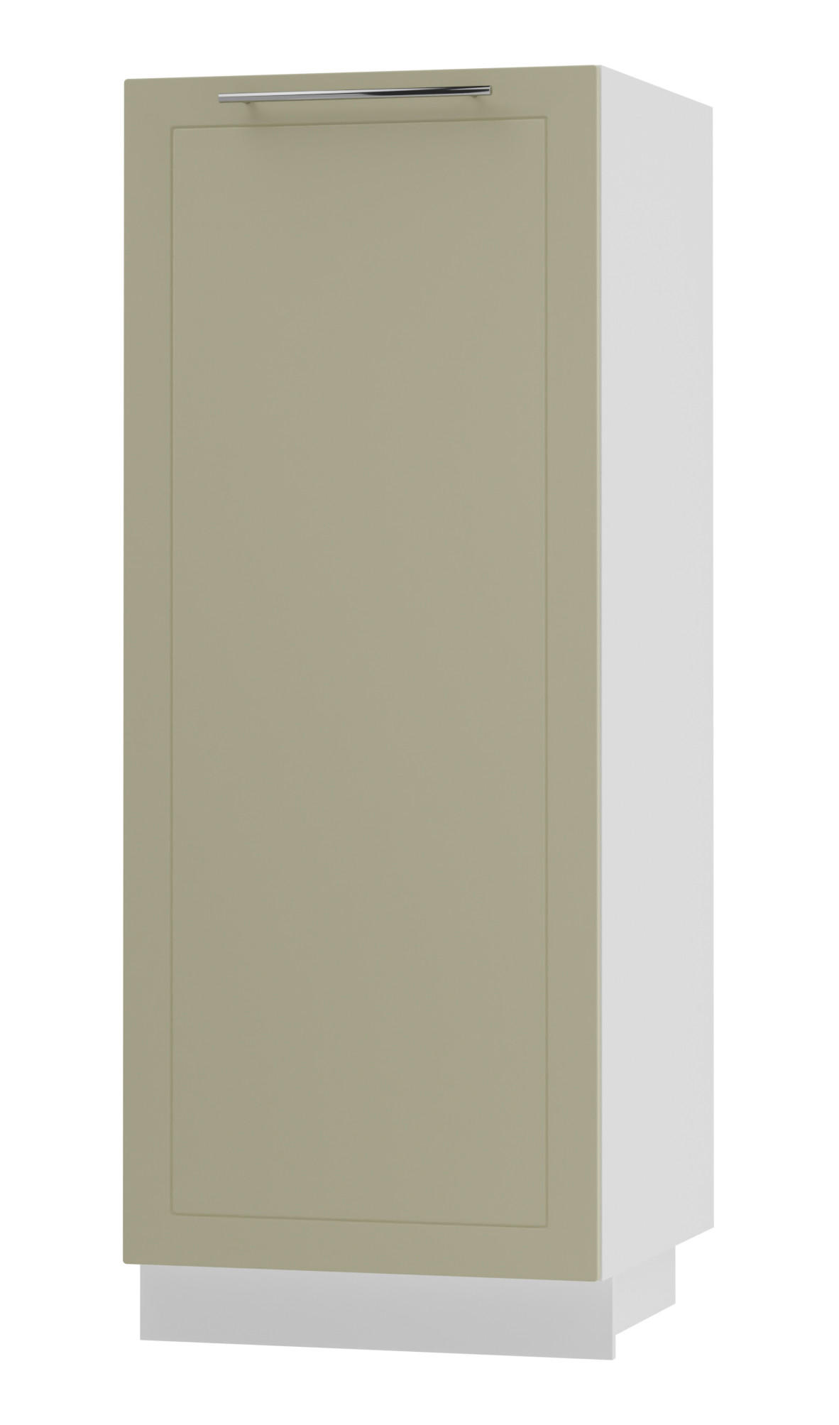 Feldmann-Wohnen Geschirrschrank Creme, Weiß 60x154x59 cm