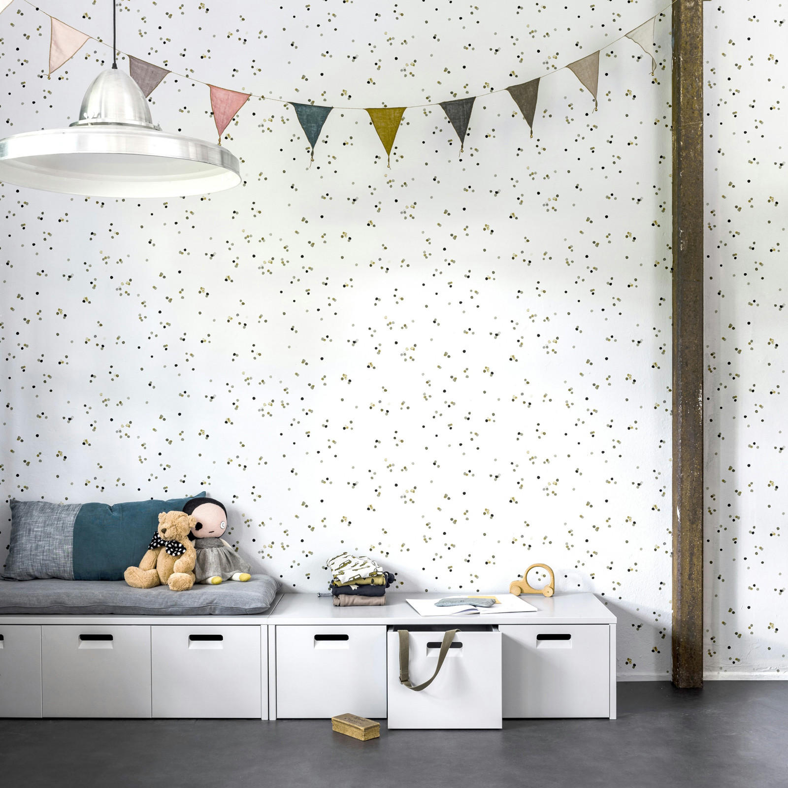VLIESTAPETE Konfetti - Multicolor, Papier/Kunststoff (53/1000cm) - Walldoctor