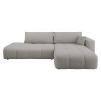 ECKSOFA Furyn O, Seite: Rechts - Schwarz/Grau, Holzwerkstoff/Kunststoff (262/145cm) - MIRJAN24