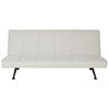 3-SITZER-SCHLAFSOFA hellbeige Hasle - Beige/Schwarz, Textil (168/77/88cm) - Beliani