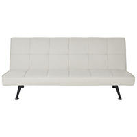 3-SITZER-SCHLAFSOFA hellbeige Hasle - Beige/Schwarz, Textil (168/77/88cm) - Beliani