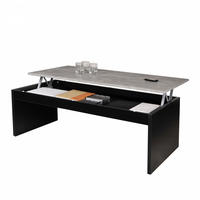 COUCHTISCH DARWIN / 120x60cm - Schwarz und Beton - Multicolor, Holzwerkstoff (60/120/43cm) - Weber Industries