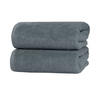 BADETUCH, 2er-Set, 100x150 cm, 100% Baumwolle, Grau - Grau, Textil (100/150cm) - Zollner