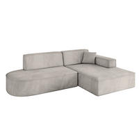 ECKSOFA Ottomane Rechts IREA-L1-v4 - 234x171x79 cm Hellbraun - Hellbraun, Holzwerkstoff/Textil (171/234cm) - ALTDECOR