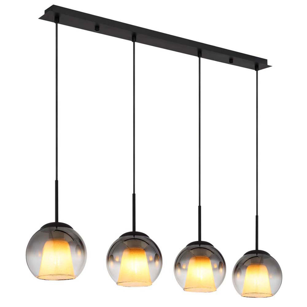HÄNGELEUCHTE Rauchoptik Grau klar - Grau, Glas (100/18/120cm) - Globo Lighting