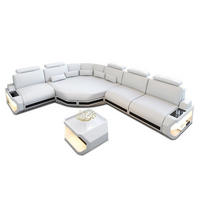 LEDERSOFA Asti L - Weiß, Leder (280/355cm) - Sofa Dreams
