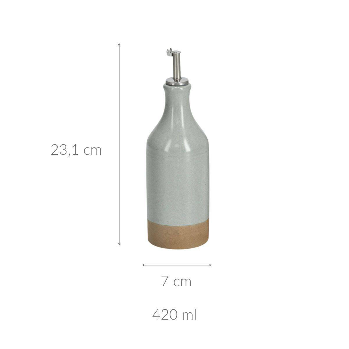 OLIVENÖLFLASCHE 420 ml - Grau, Keramik (7/23.1/7cm)