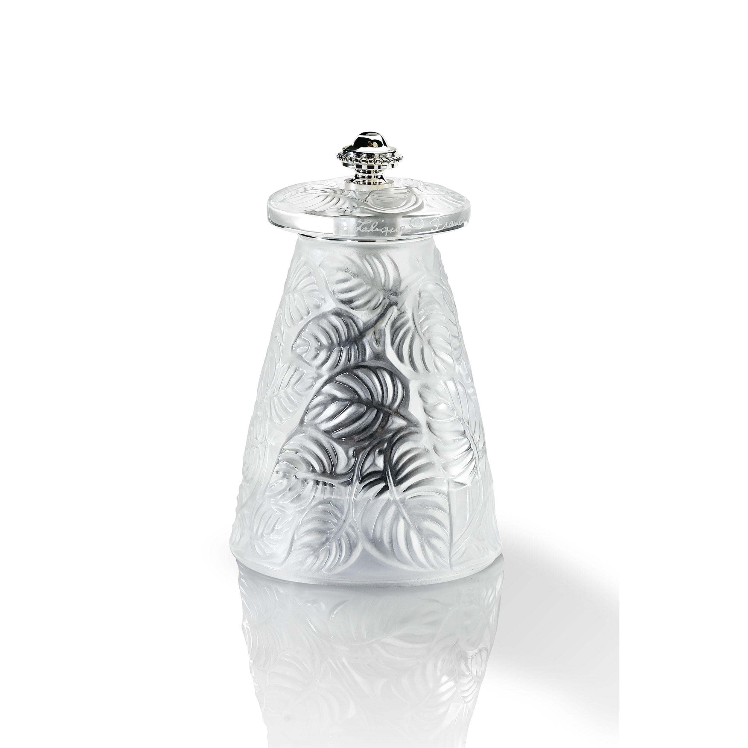 PFEFFERMÜHLE Lalique 9cm Kristallglas Stahlmahlwerk - Transparent, Glas (5.6/9/5.6cm) - PEUGEOT