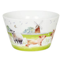 MÜSLIBECHER Farm Animals, 525 ml - Naturfarben, Keramik (0.53L) - Könitz