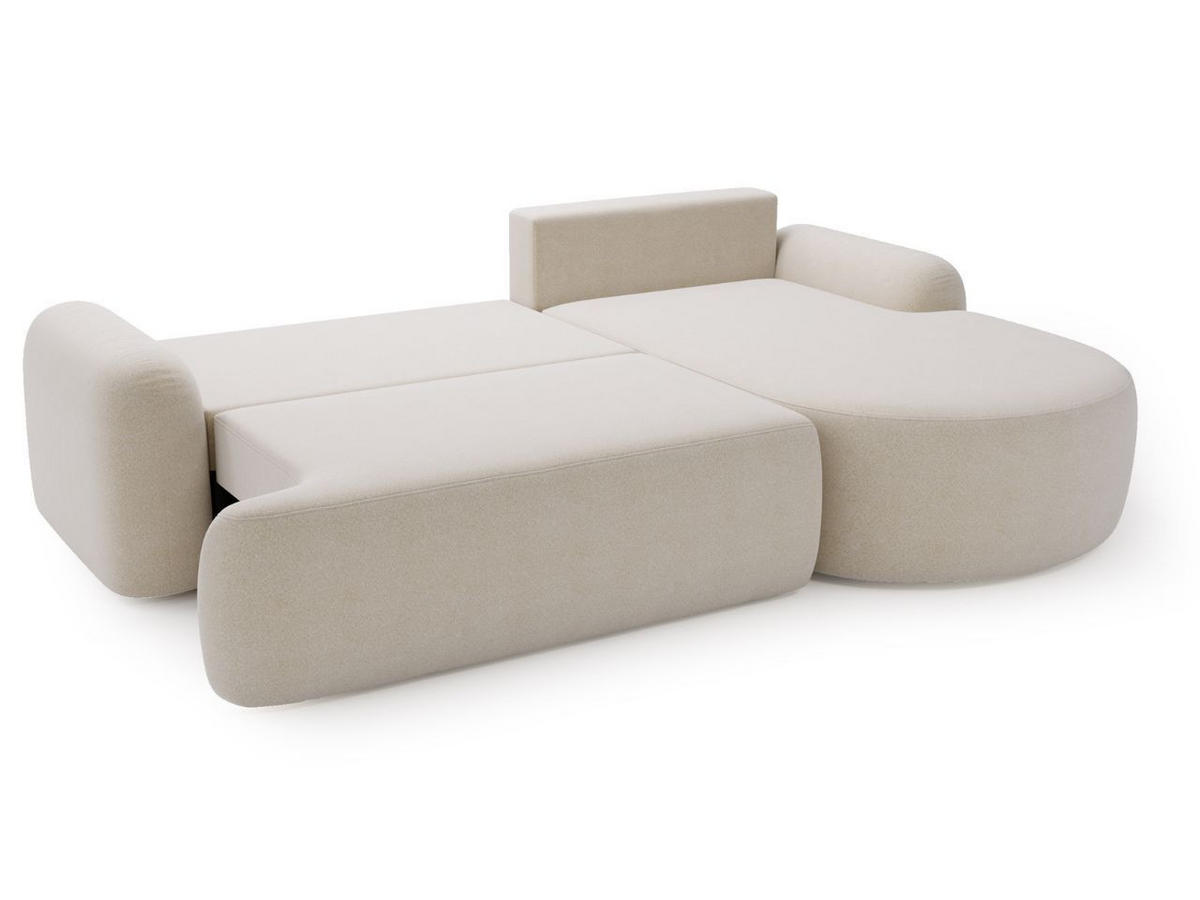 ECKSOFA Aurio Beige Rechts - Beige, Holz/Textil (261/177cm) - Graingold