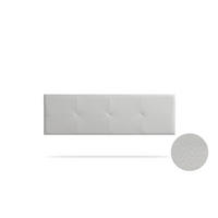 Kopfteil gepolstert ALTEA Kunstleder 90x50x5 cm - Hellgrau - Moonia - Hellgrau, Holz (90/5/50cm)