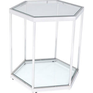 BEISTELLTISCH COMB SILBER