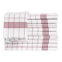 GESCHIRRTÜCHER 50x70 cm im 10er Set aus 100% Baumwolle, Küchentücher Rot - Rot, Textil (50/70cm) - Carpe Sonno