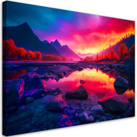 KUNSTDRUCK Lila 60/40 cm - Lila, Textil (60/40cm) - KUNSTLOFT