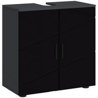 WASCHBECKENUNTERSCHRANK Schwarz, Grau 1 Stück - Beige, Kunststoff (60/60/30cm) - GiPP