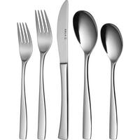 BESTECKSET Lotus 70-teilig - Silberfarben, Metall - Sola