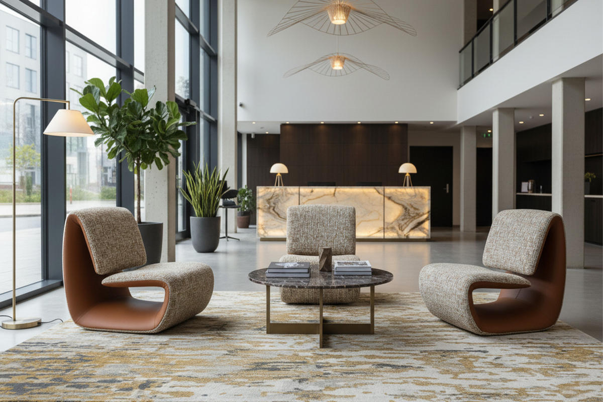 LOUNGESESSEL HAZEL Beige Kunstleder, Webstoff - Beige/Schwarz, Kunststoff/Textil (67/79/89cm) - KAWOLA