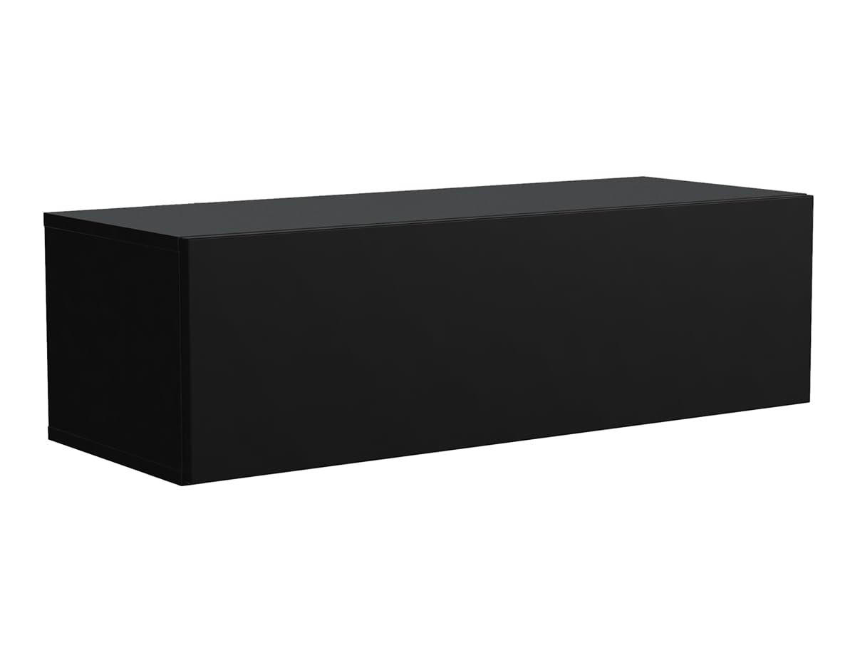 TV Schrank Schwarz 100,2 x 36,5 x 30 cm - Schwarz, Holzwerkstoff (100.2/36.5/30cm) - MebLocker